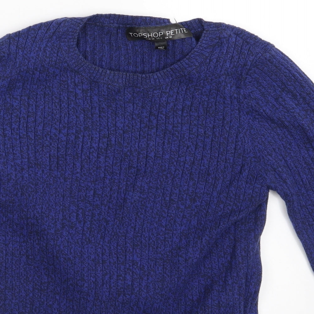 Topshop Womens Blue   Pullover Jumper Size 10