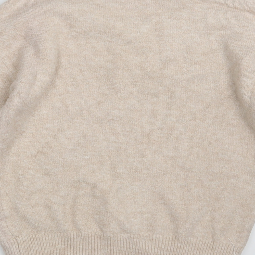 Atmosphere Womens Beige Floral  Pullover Jumper Size 10