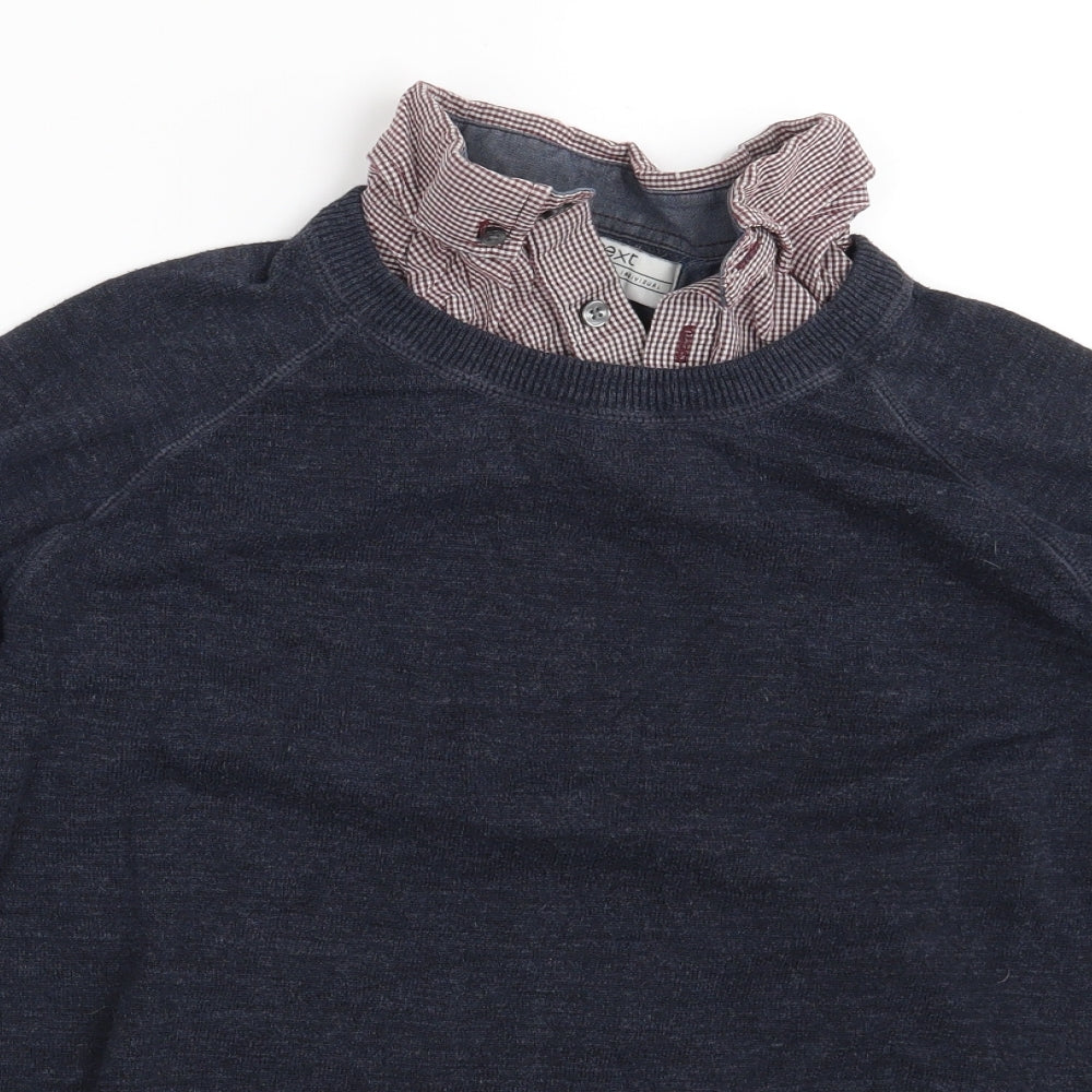 NEXT Mens Blue   Pullover Jumper Size L