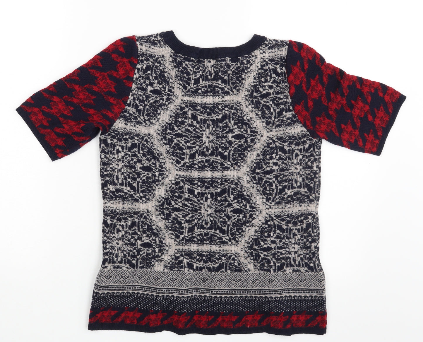 Jigsaw Womens Multicoloured Argyle/Diamond  Pullover Jumper Size S