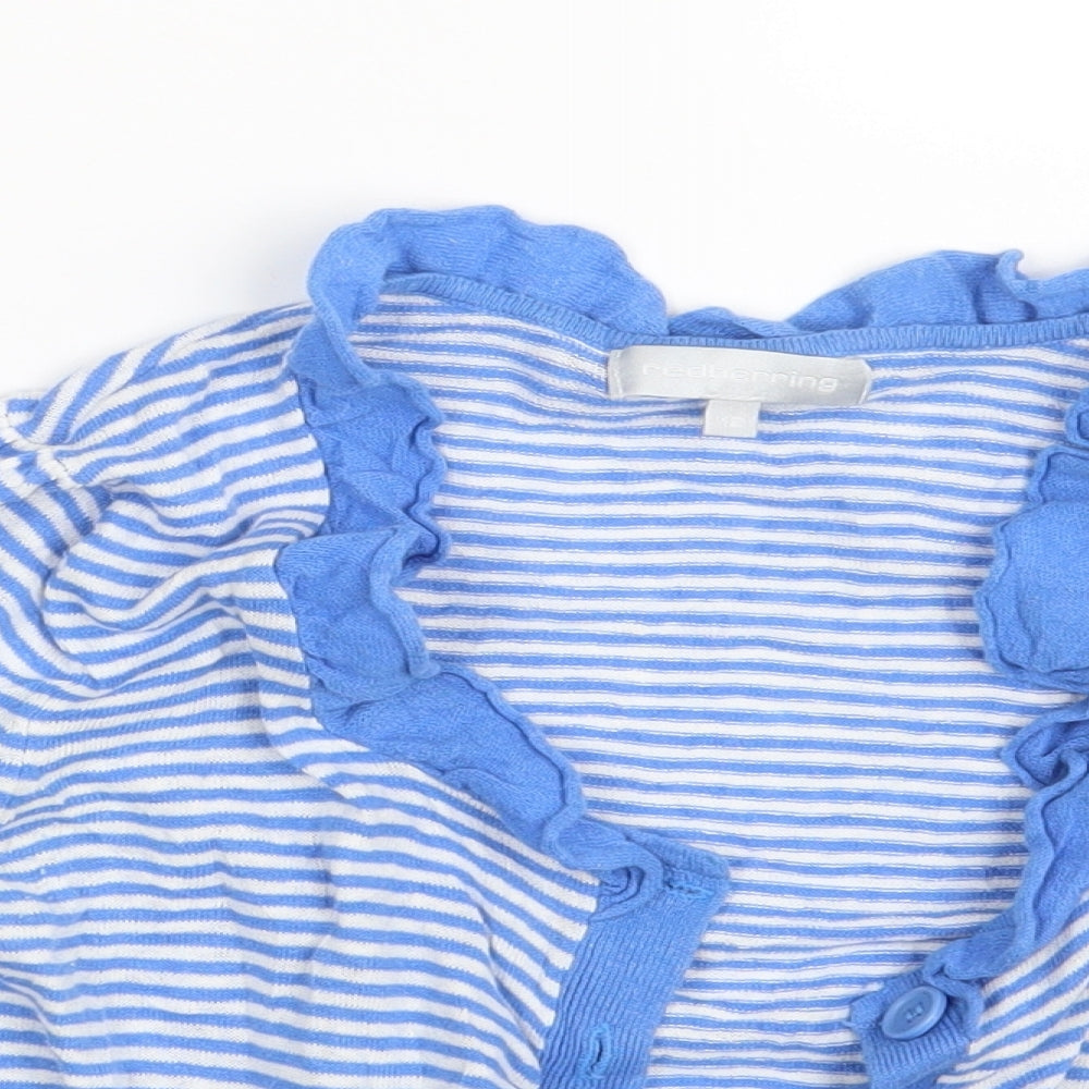 Red Herring Womens Multicoloured Striped  Cardigan Jumper Size 12