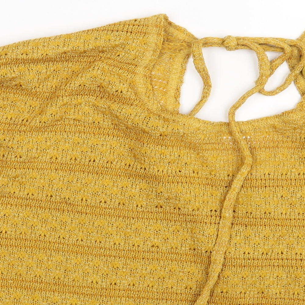 NEXT Womens Yellow   Pullover Jumper Size 16