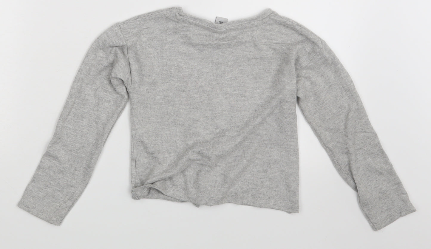 TU Girls Grey   Pullover T-Shirt Size 5 Years