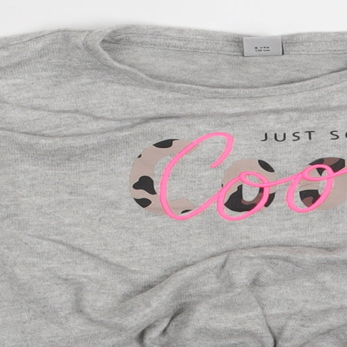 TU Girls Grey   Pullover T-Shirt Size 5 Years