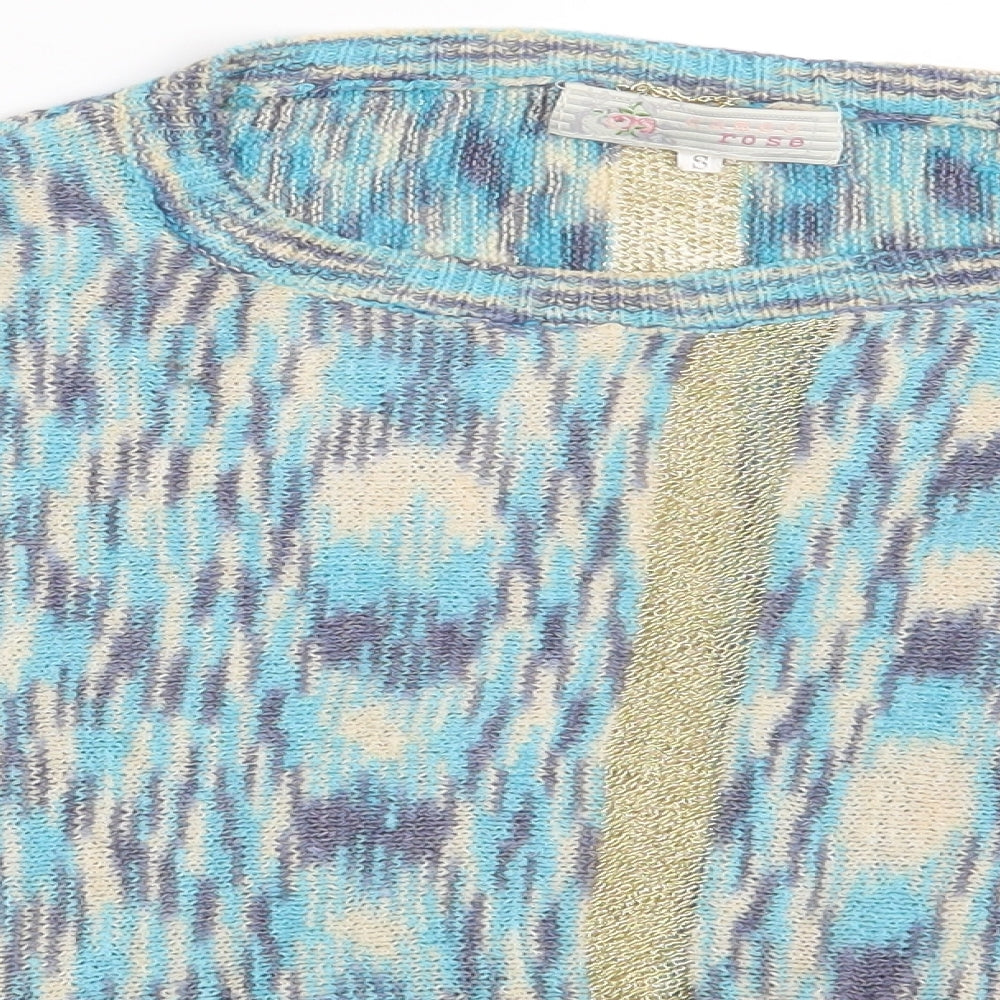 CAMEO ROSE Womens Multicoloured Striped  Pullover Jumper Size S