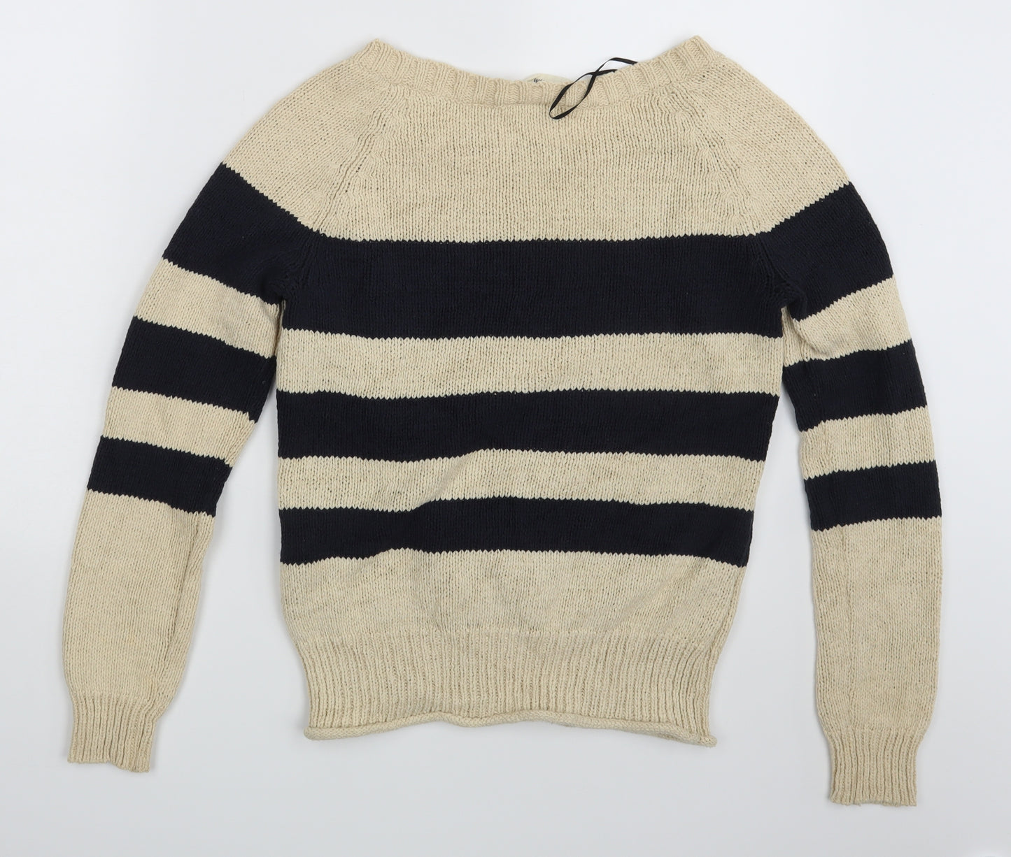 H&M Womens Multicoloured Striped  Pullover Jumper Size M