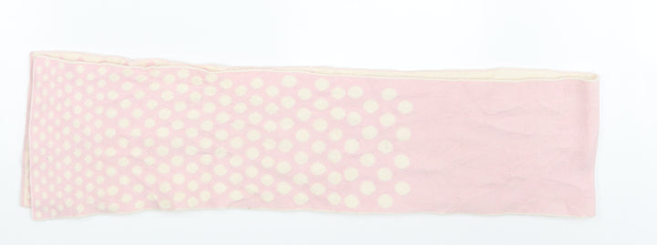 Preworn Girls Pink Polka Dot  Scarf Scarves & Wraps One Size