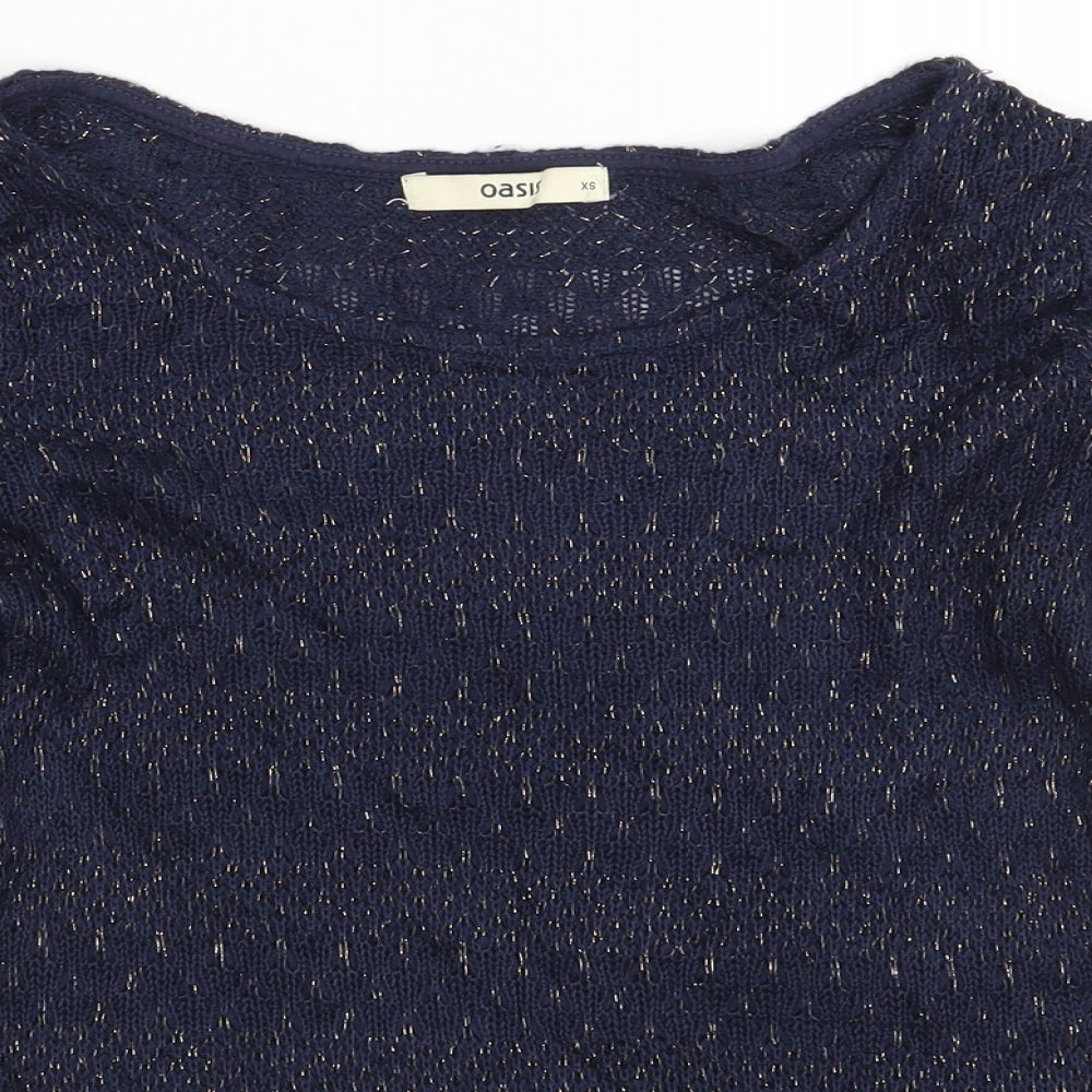 Oasis Womens Blue   Pullover Jumper Size XS