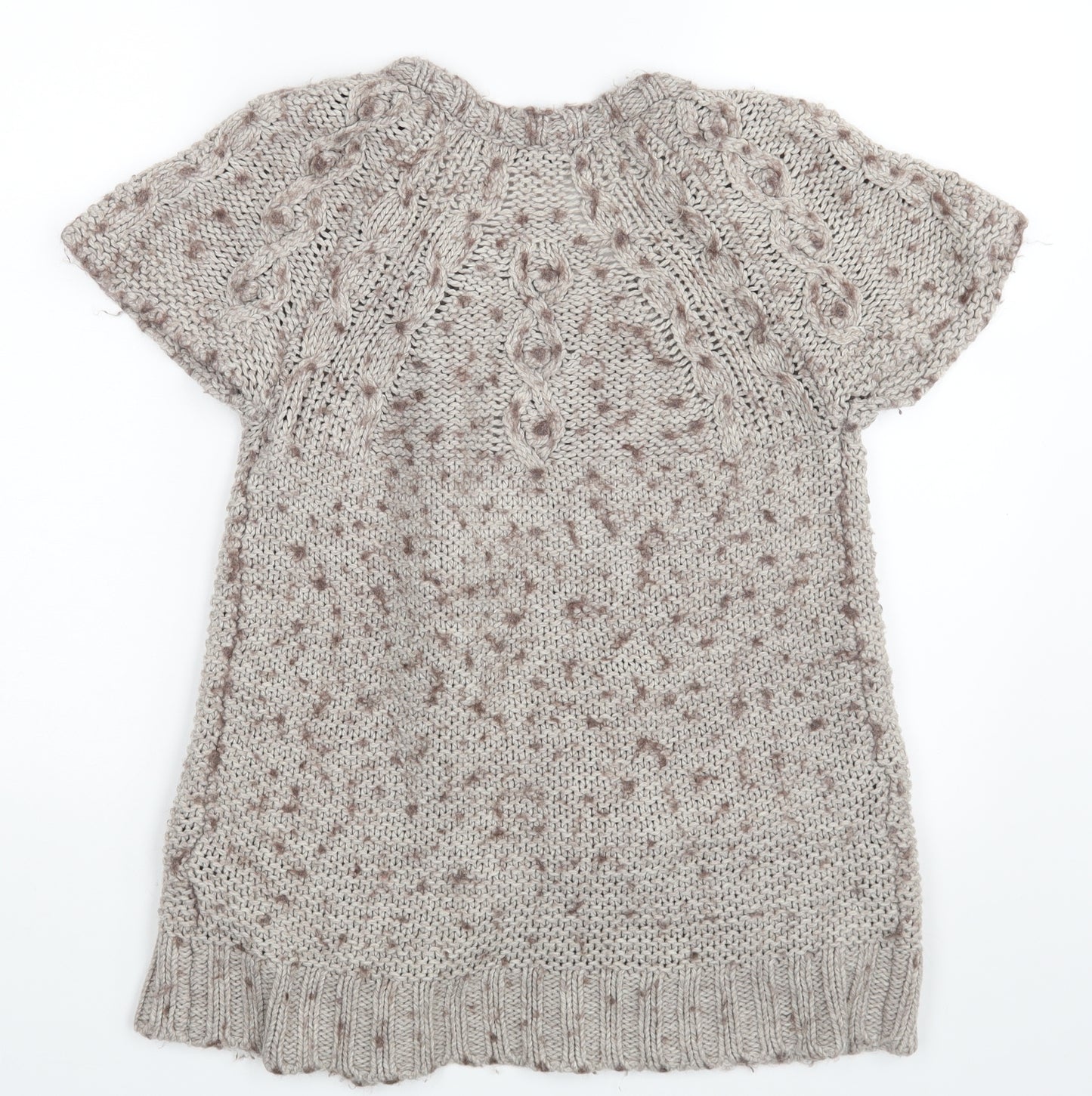 M&S Womens Beige   Cardigan Jumper Size 10