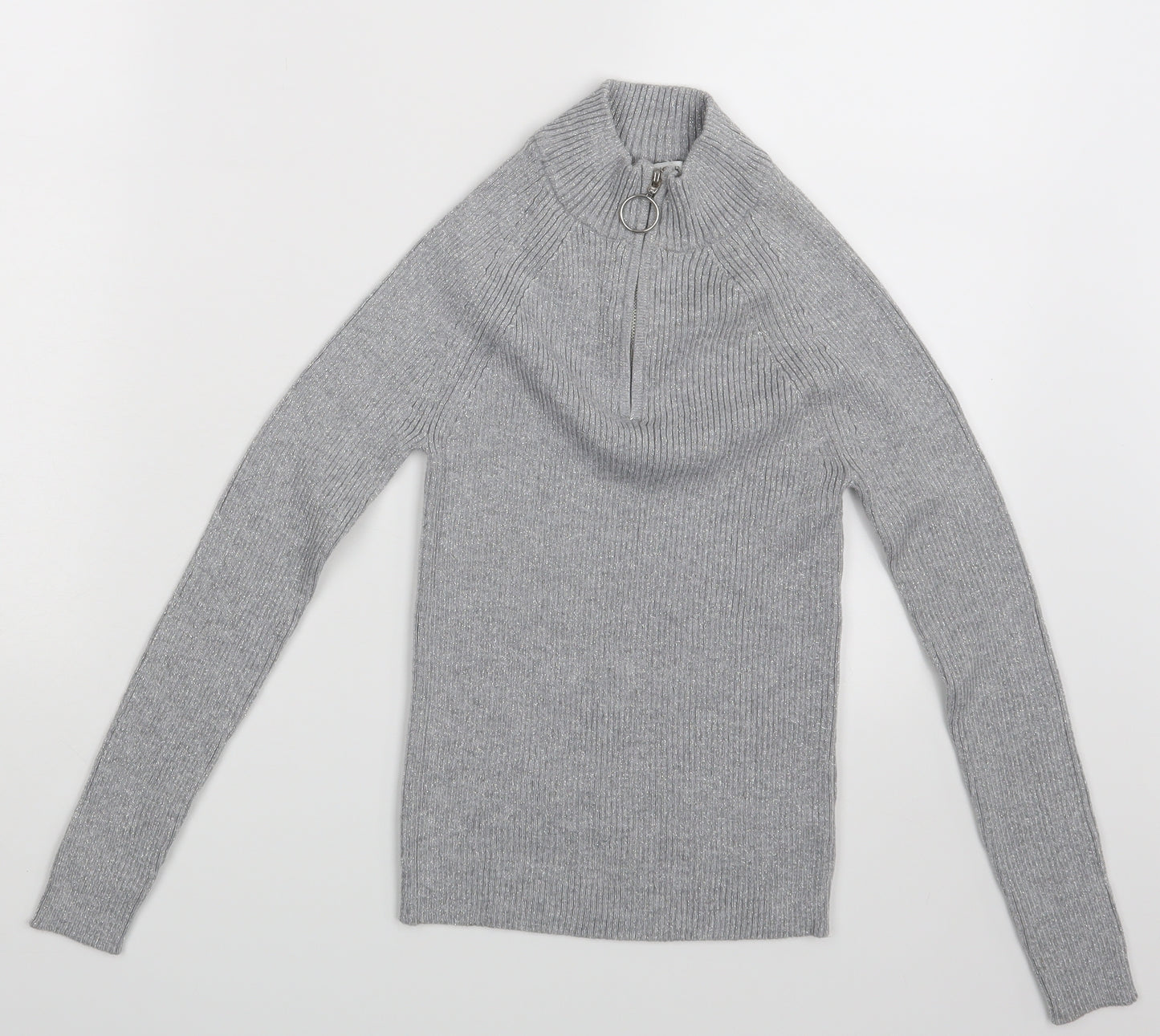 Primark Girls Grey   Pullover Jumper Size 11-12 Years