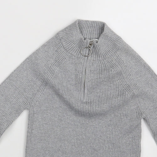 Primark Girls Grey   Pullover Jumper Size 11-12 Years