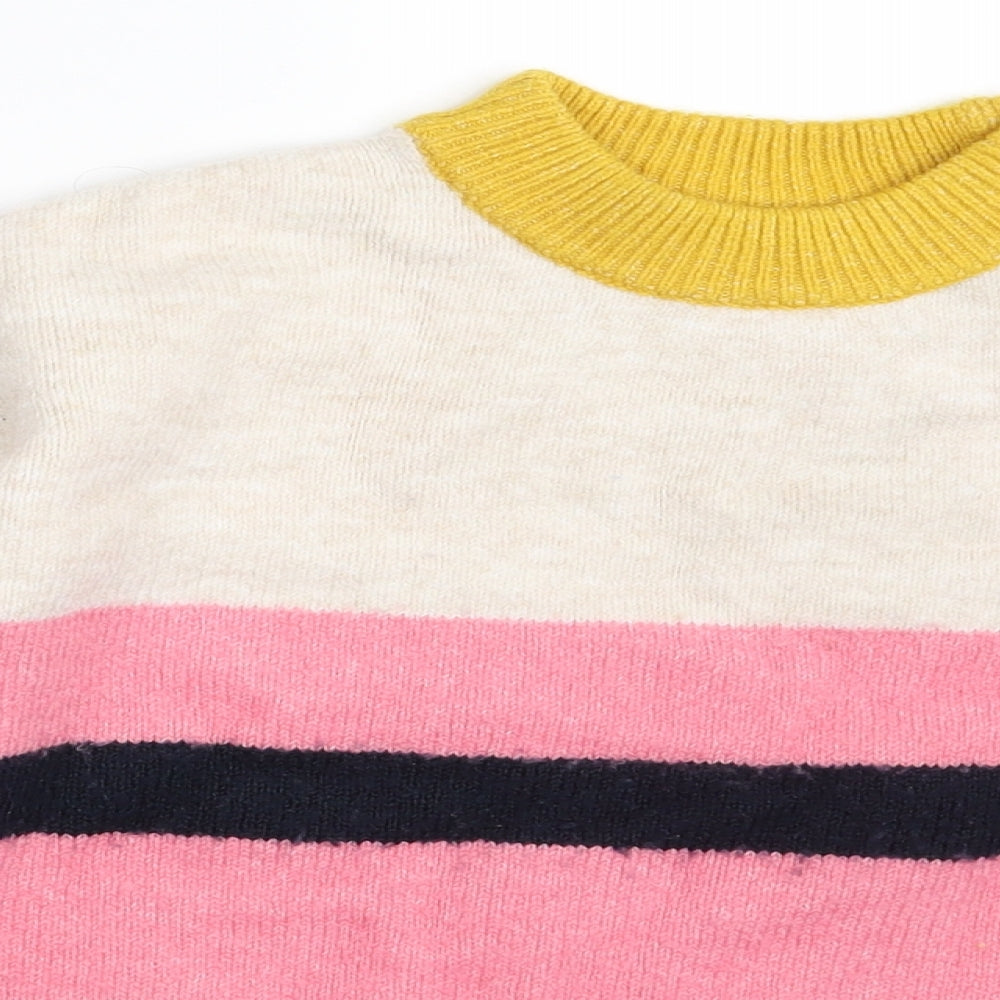 Zara Girls Multicoloured Striped  Pullover Jumper Size 10 Years