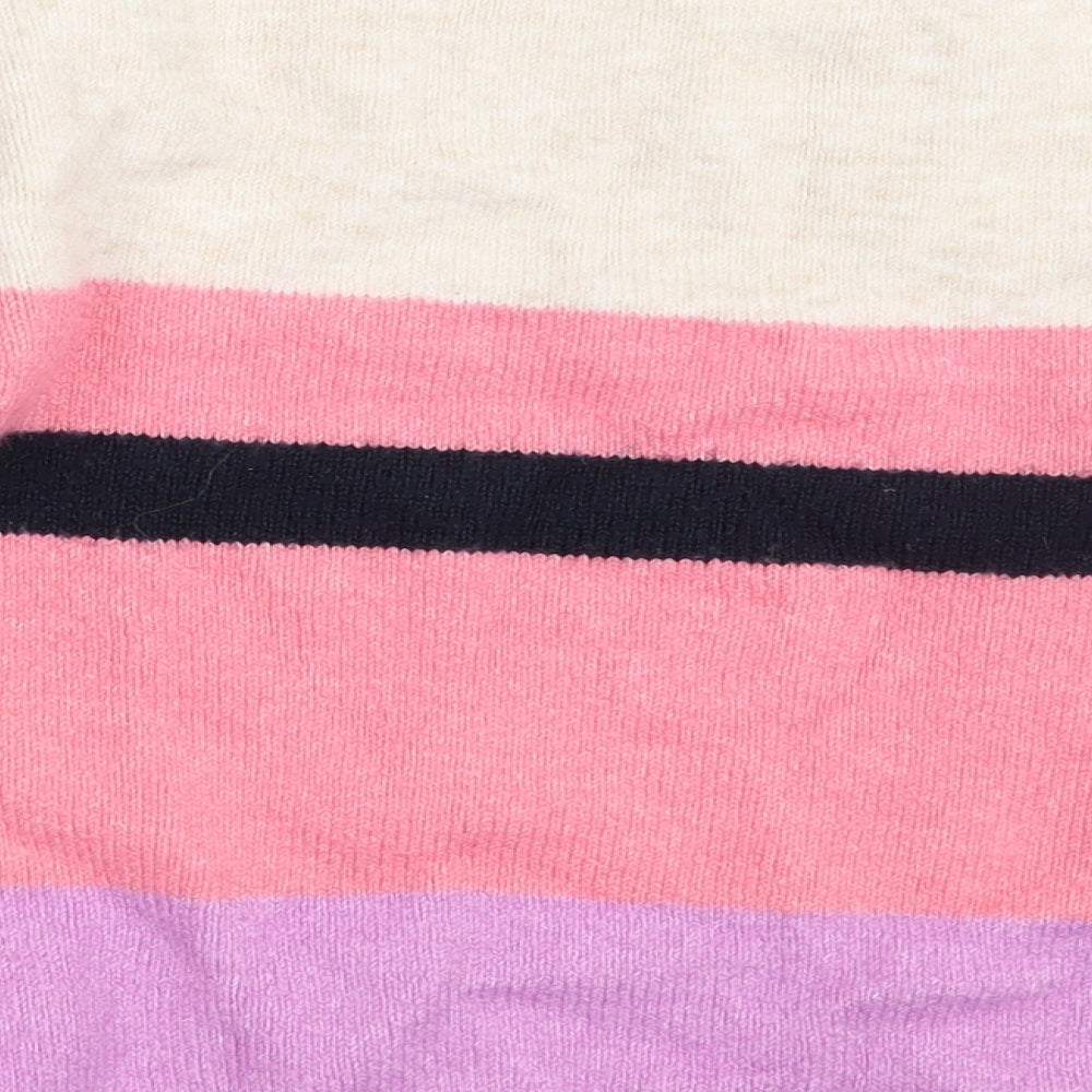 Zara Girls Multicoloured Striped  Pullover Jumper Size 10 Years