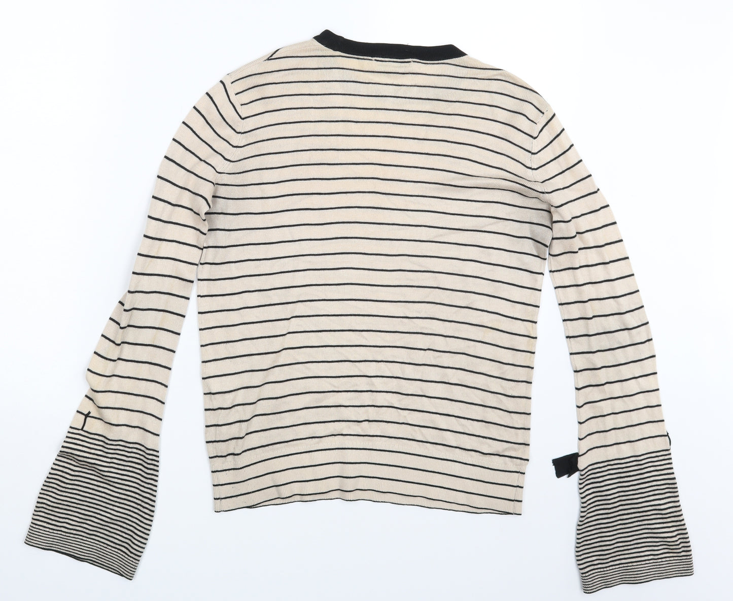 Warehouse Womens Multicoloured Striped  Pullover Sweatshirt Size 8