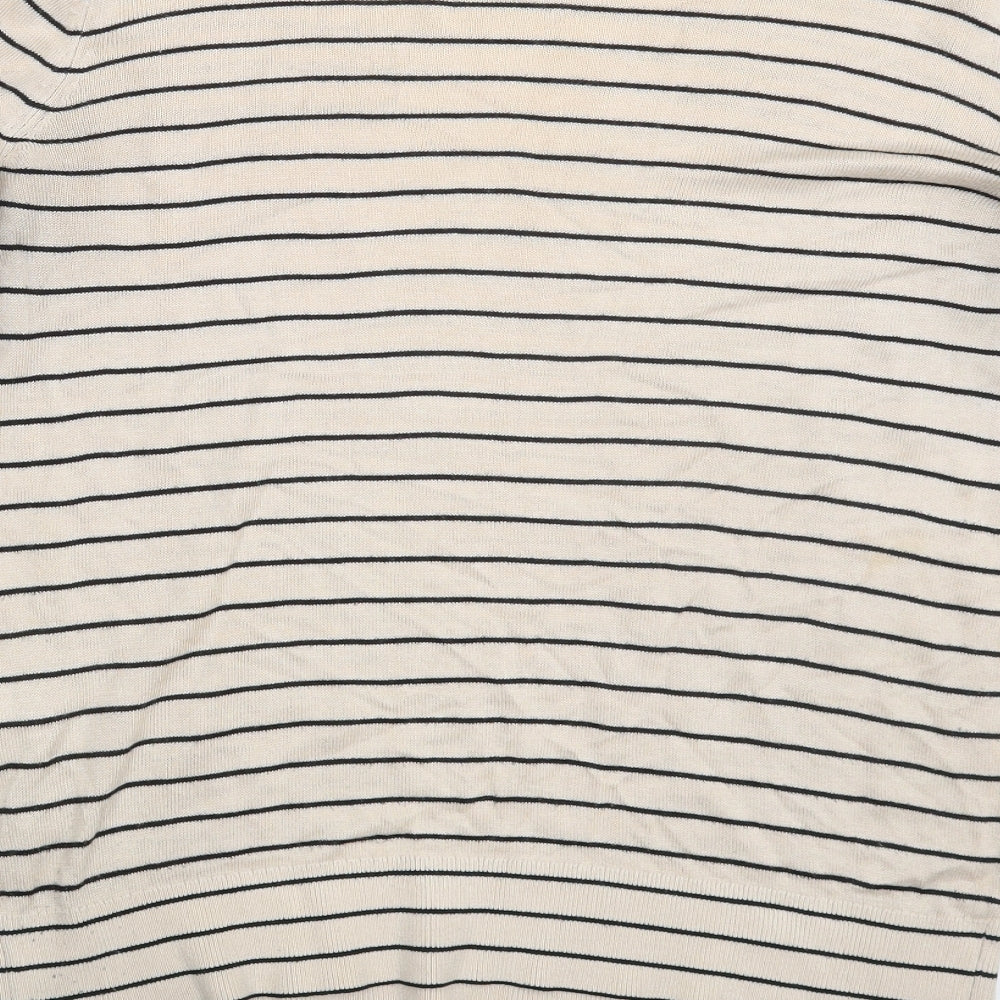 Warehouse Womens Multicoloured Striped  Pullover Sweatshirt Size 8