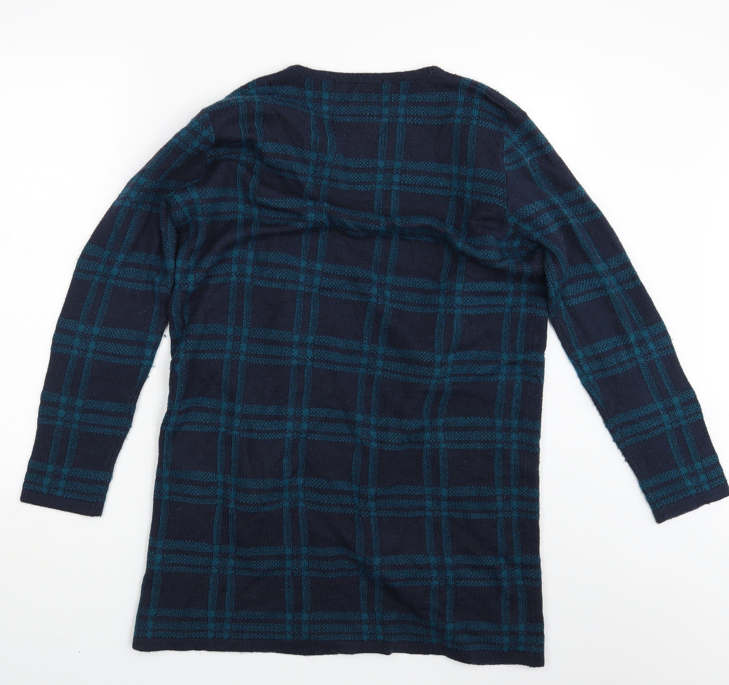 Isle Womens Multicoloured Check  Cardigan Jumper Size 10