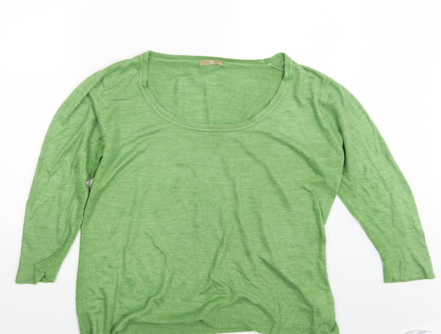 TU Womens Green   Pullover Sweatshirt Size 22