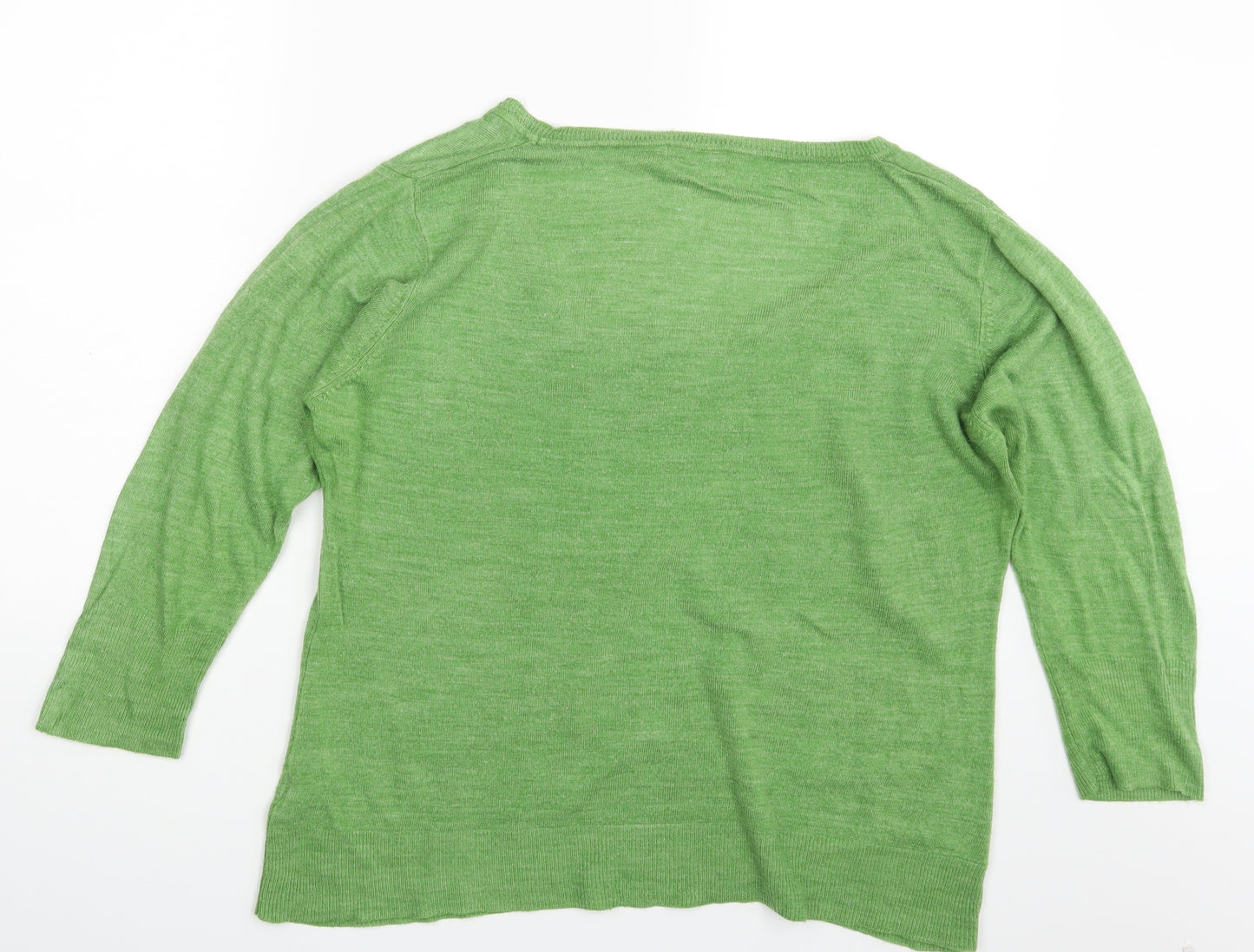 TU Womens Green   Pullover Sweatshirt Size 22