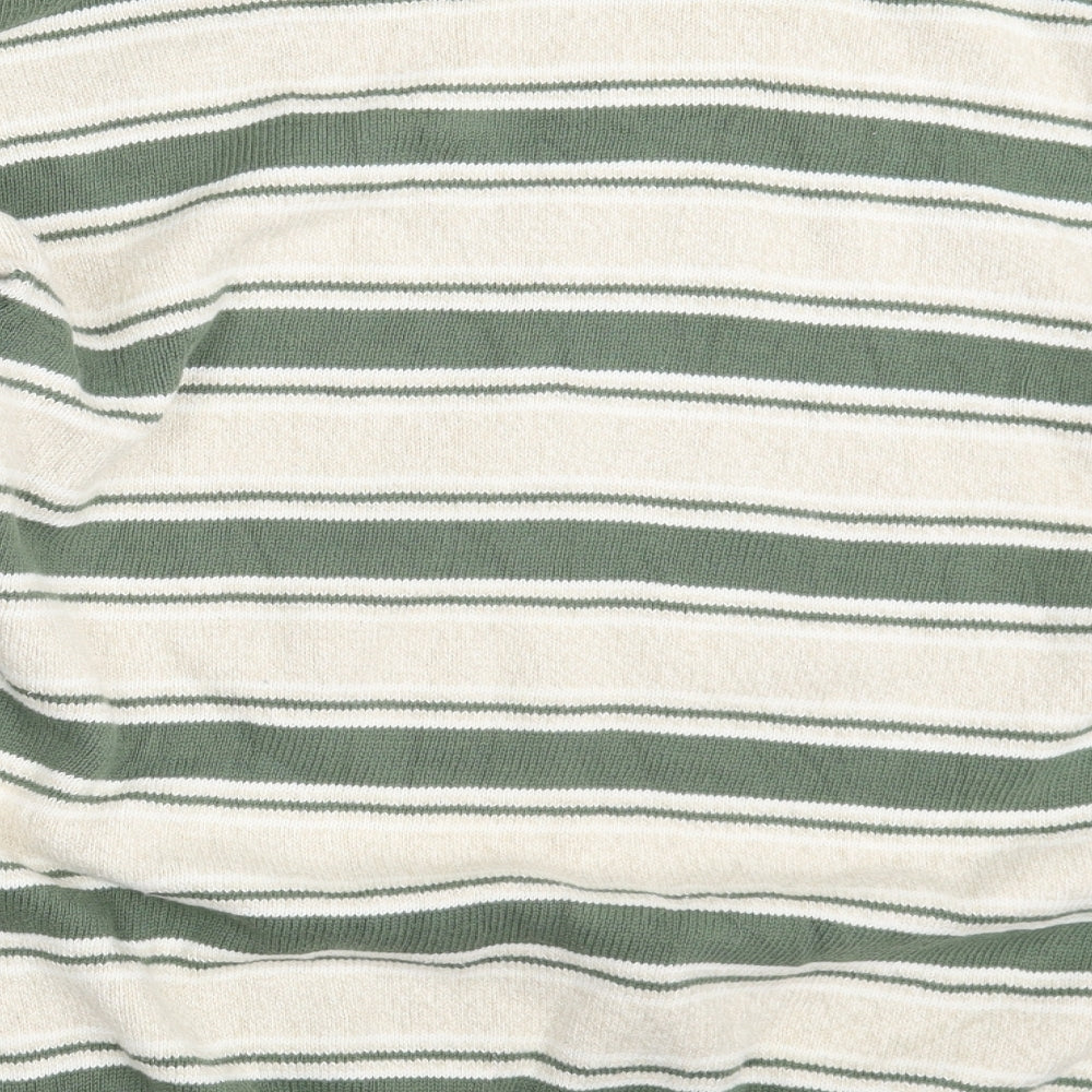 Deep Valley Mens Multicoloured Striped  Pullover Jumper Size XL