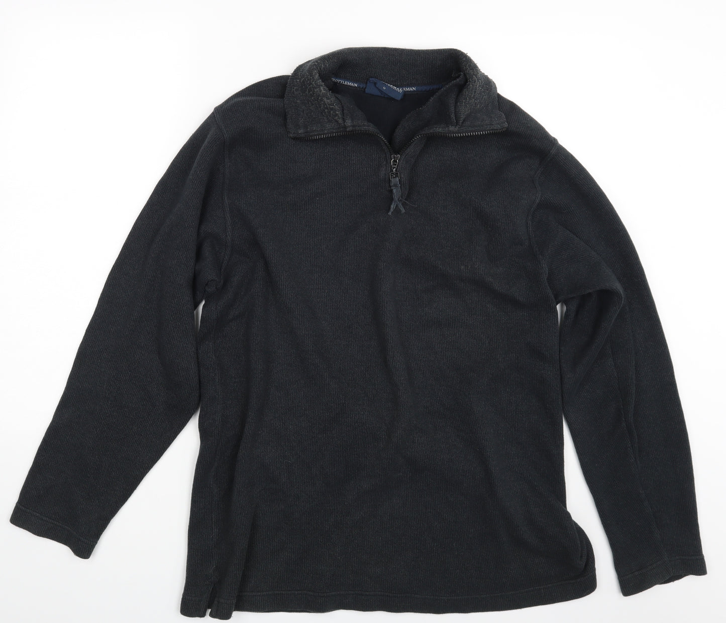 Throttle Man Mens Black   Pullover Jumper Size M