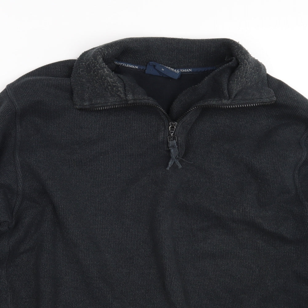 Throttle Man Mens Black   Pullover Jumper Size M