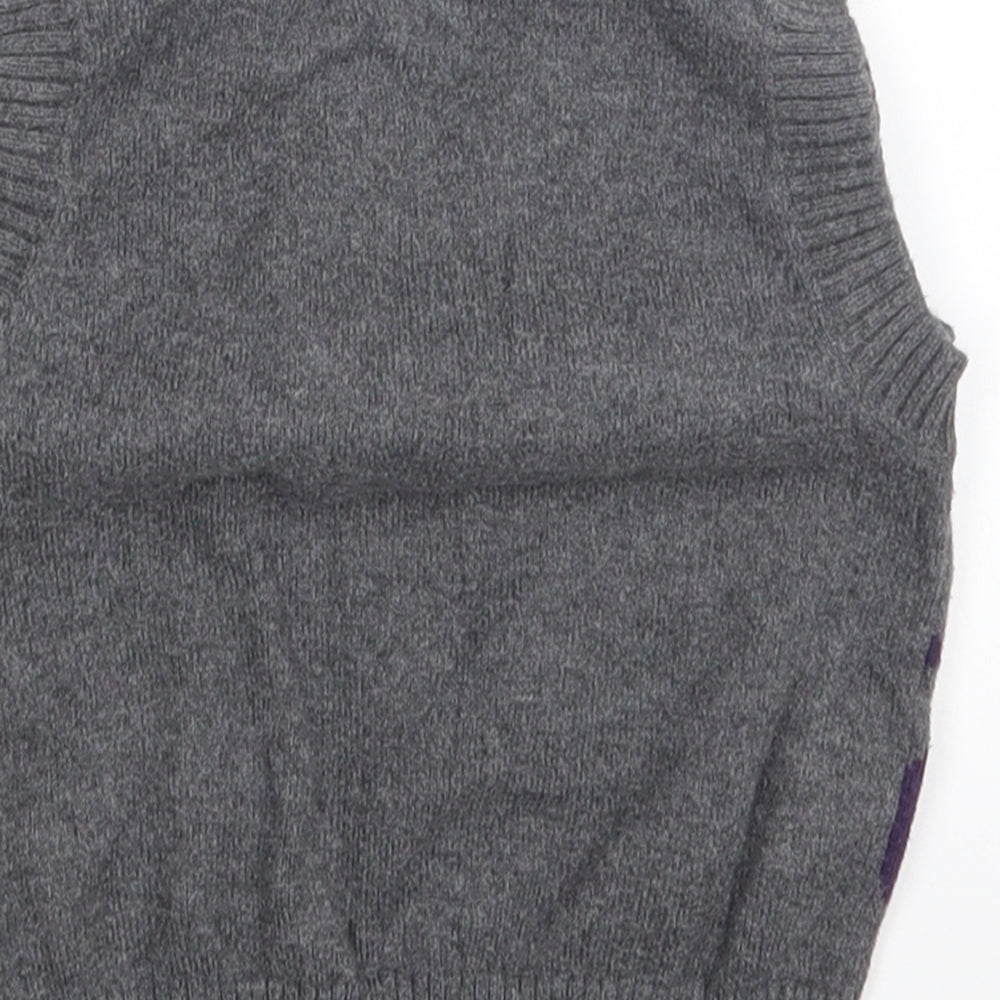 Mexx Boys Grey Argyle/Diamond  Pullover Jumper Size 12-18 Months