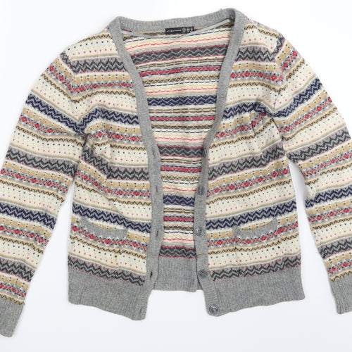 Atmosphere Womens Multicoloured Argyle/Diamond  Cardigan Jumper Size 12