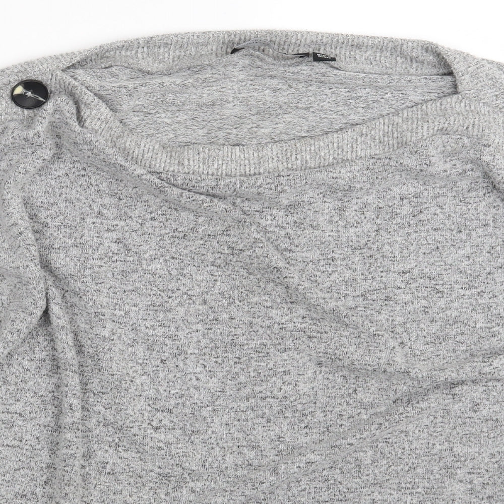 Dorothy Perkins Womens Grey   Pullover Sweatshirt Size 14