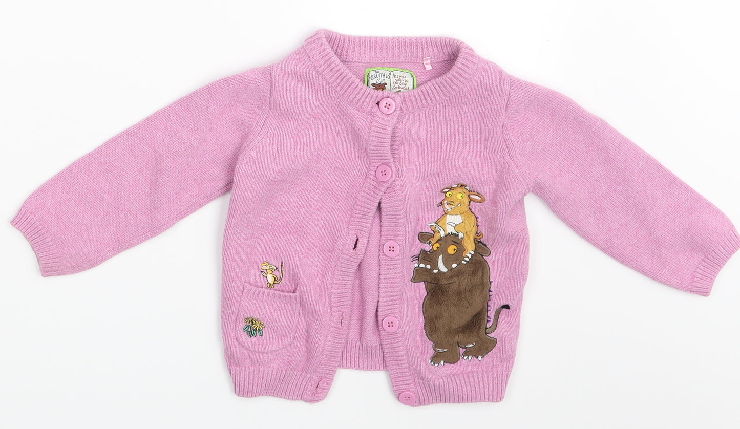 TU Girls Pink   Cardigan Jumper Size 12-18 Months