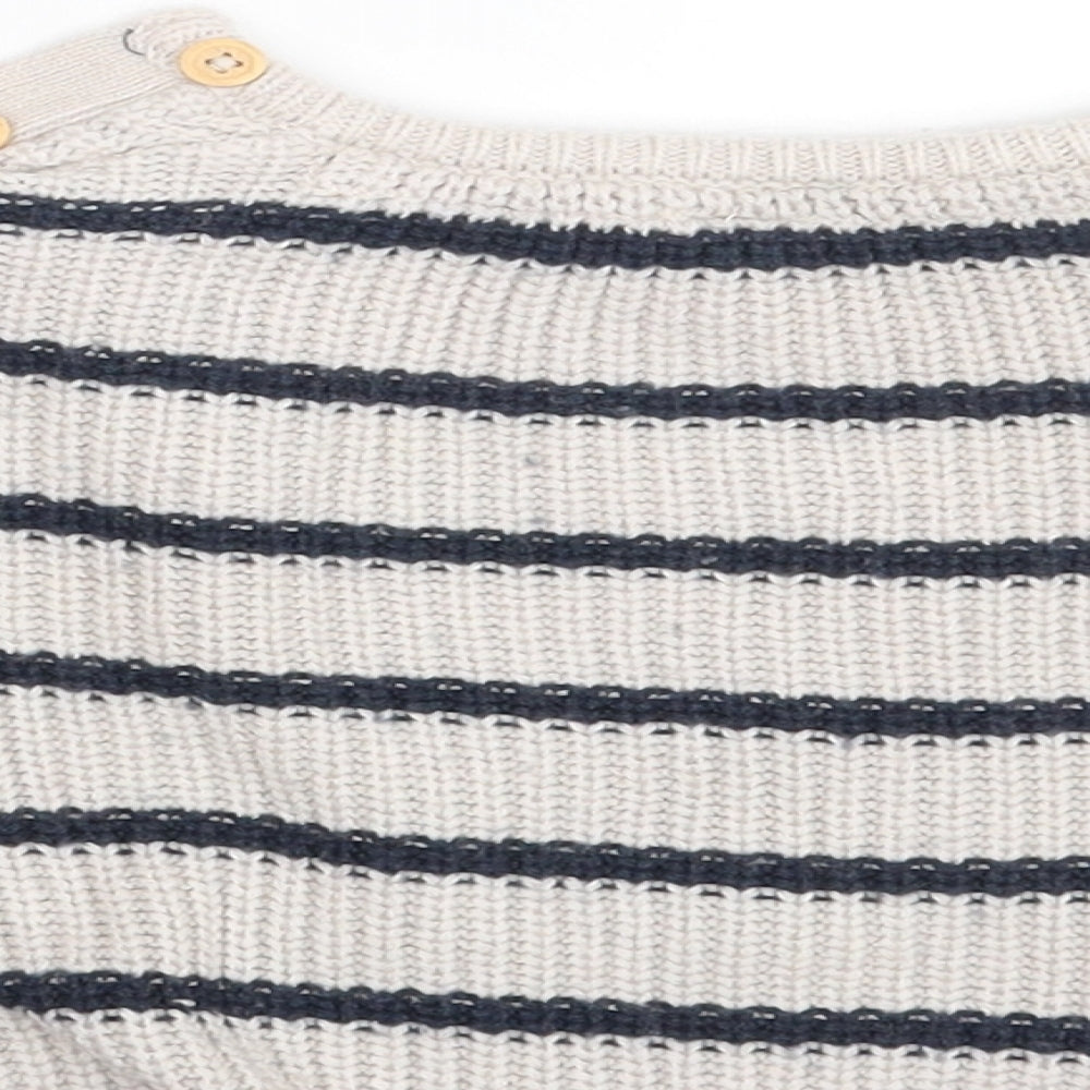TEX Baby Beige Striped  Pullover Jumper Size 9-12 Months