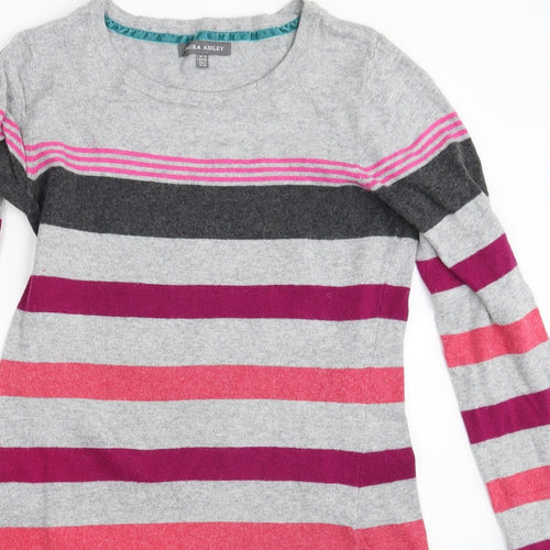 Laura Ashley  Womens Multicoloured Striped  Pullover Jumper Size 10