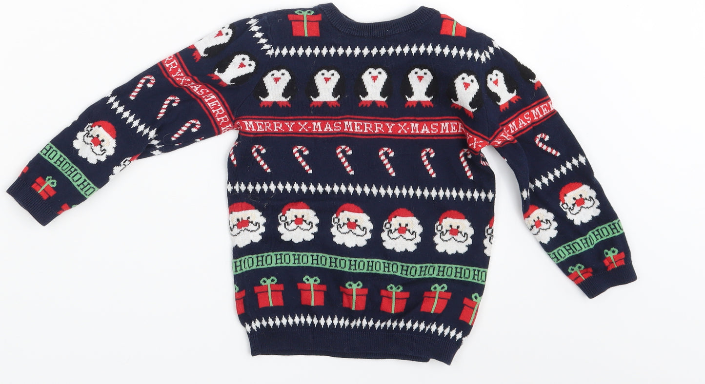H&M Boys Multicoloured   Pullover Jumper Size 2-3 Years  - Christmas Jumper