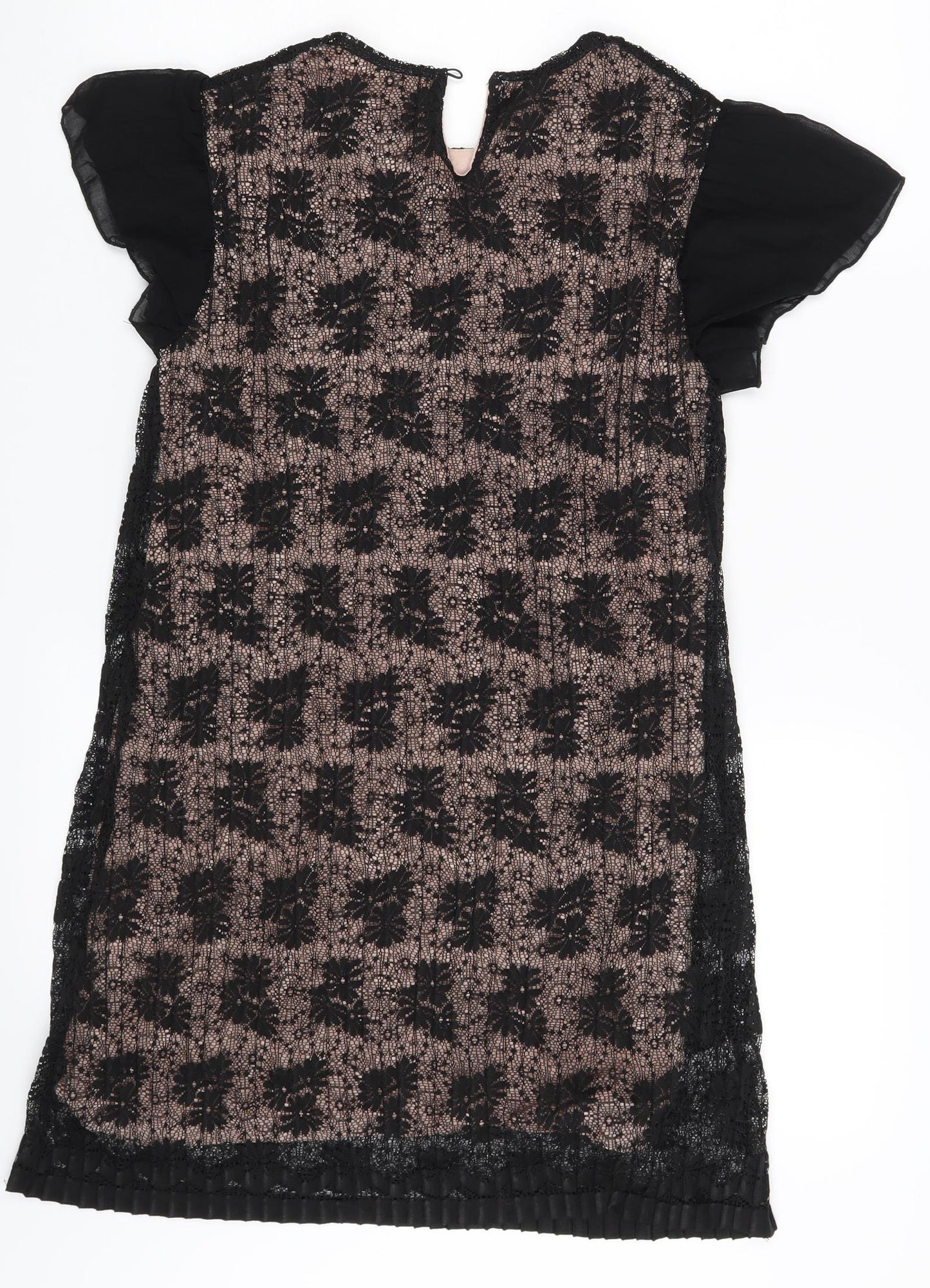 Zara Girls Black Floral  A-Line  Size 13-14 Years