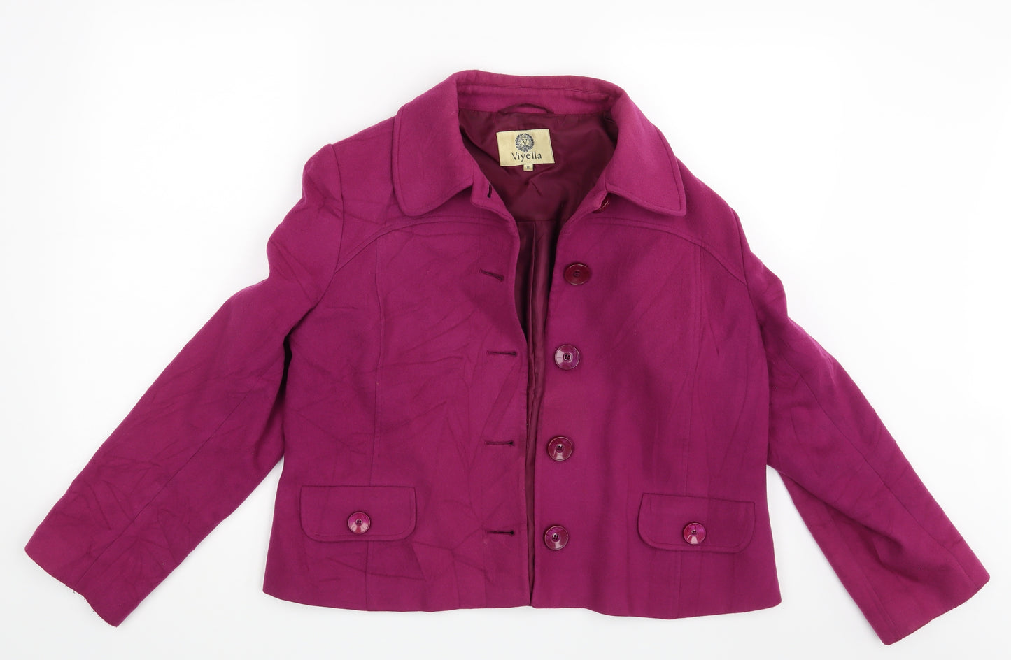 Viyella Womens Purple   Jacket Blazer Size 16