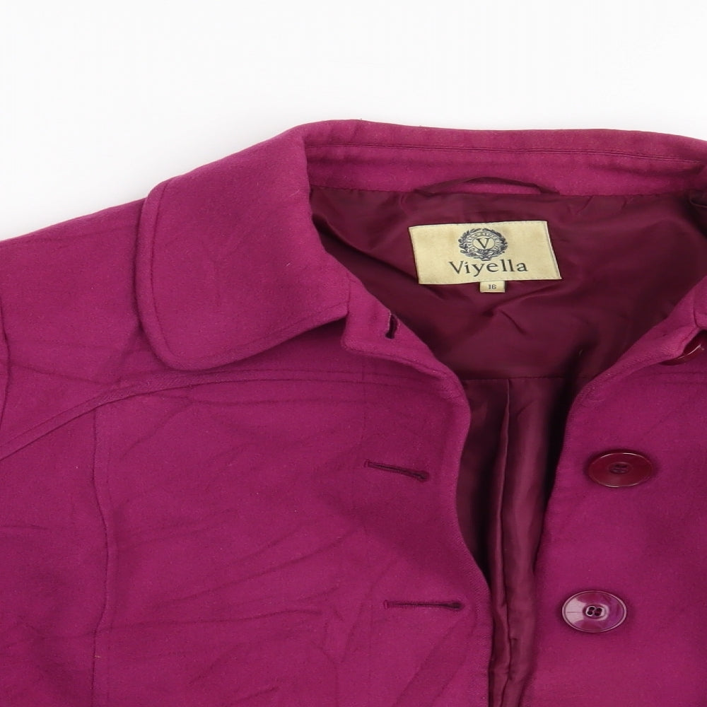 Viyella Womens Purple   Jacket Blazer Size 16