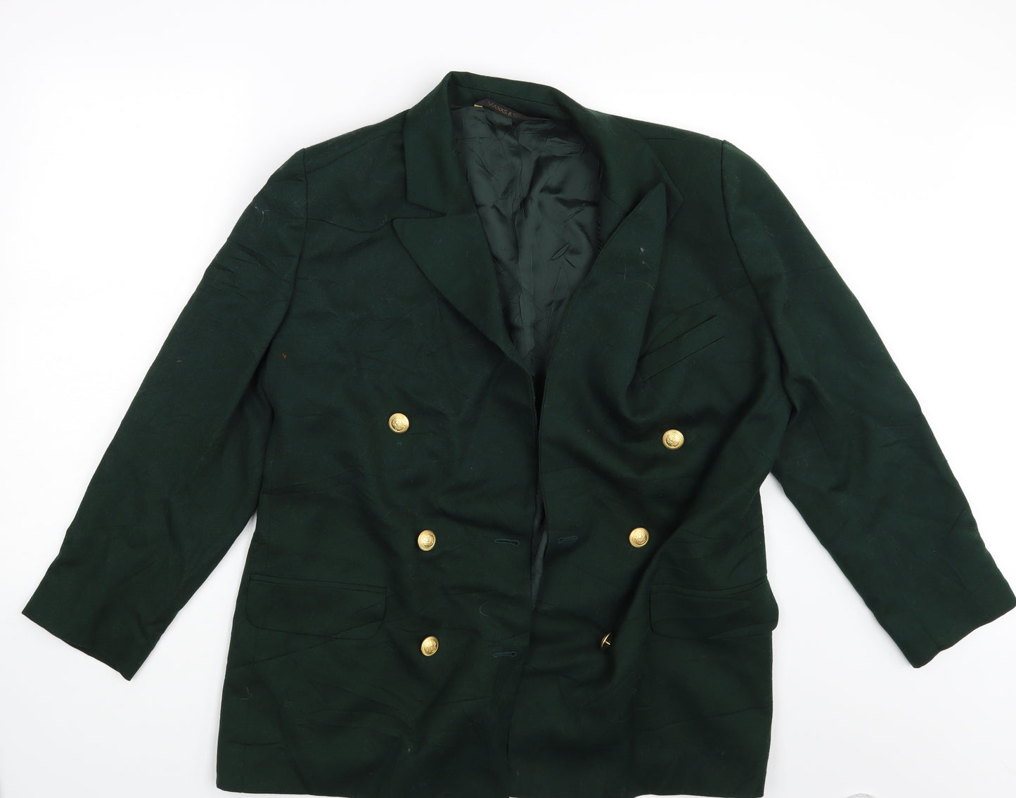 M&S Womens Green   Jacket Blazer Size 18