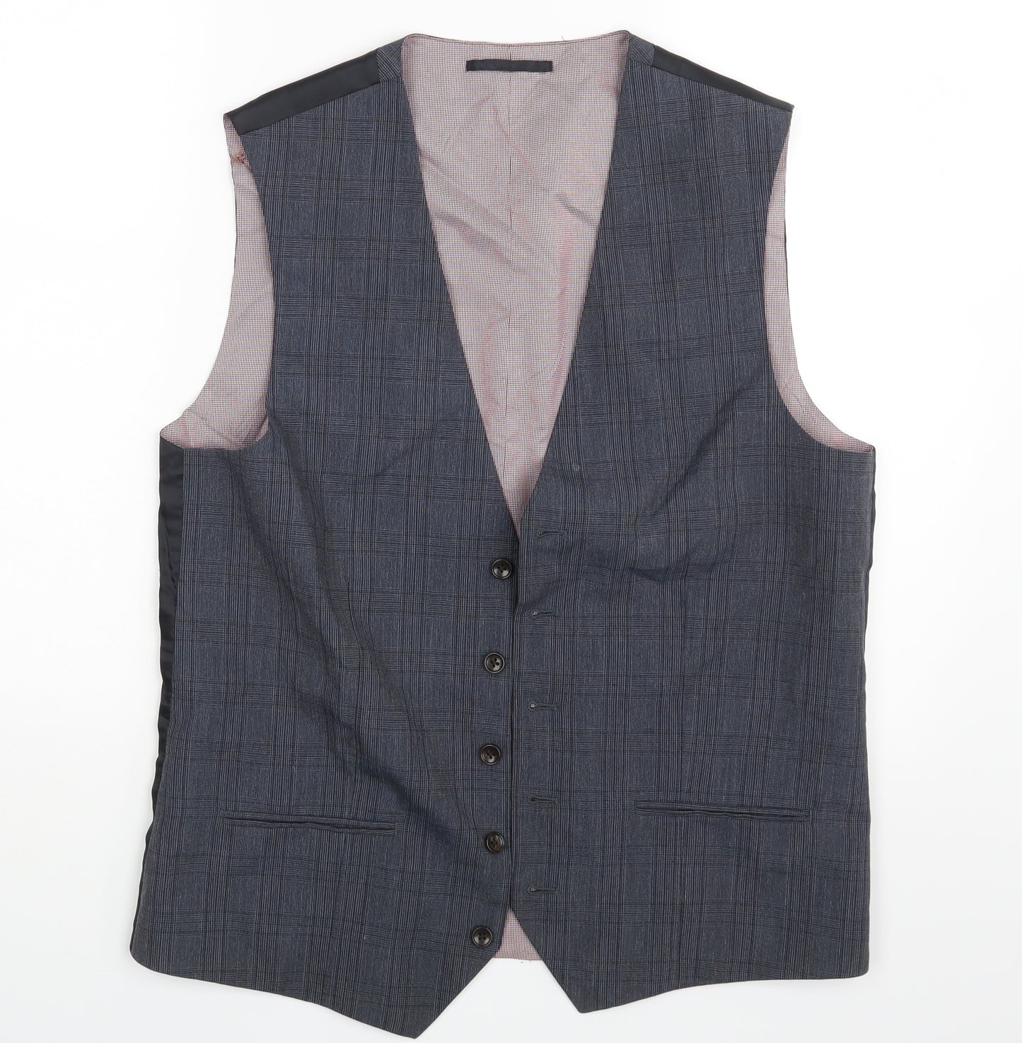 NEXT Mens Green Check  3-in-1 Jacket Waistcoat Size 42