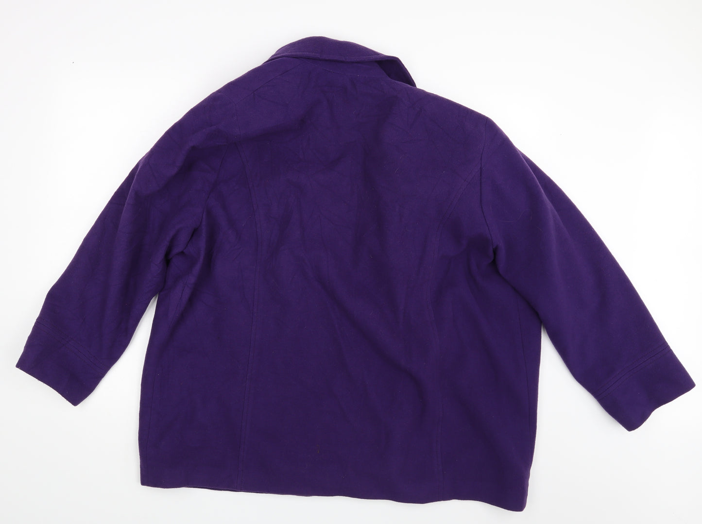 M&S Womens Purple   Jacket Blazer Size 22