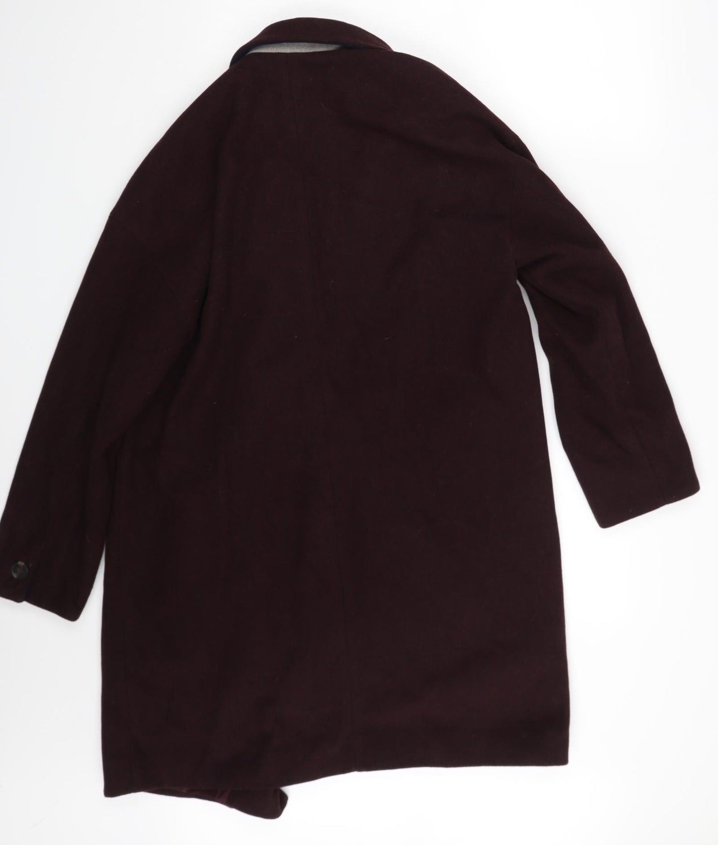 Topshop Womens Purple   Overcoat Coat Size 14