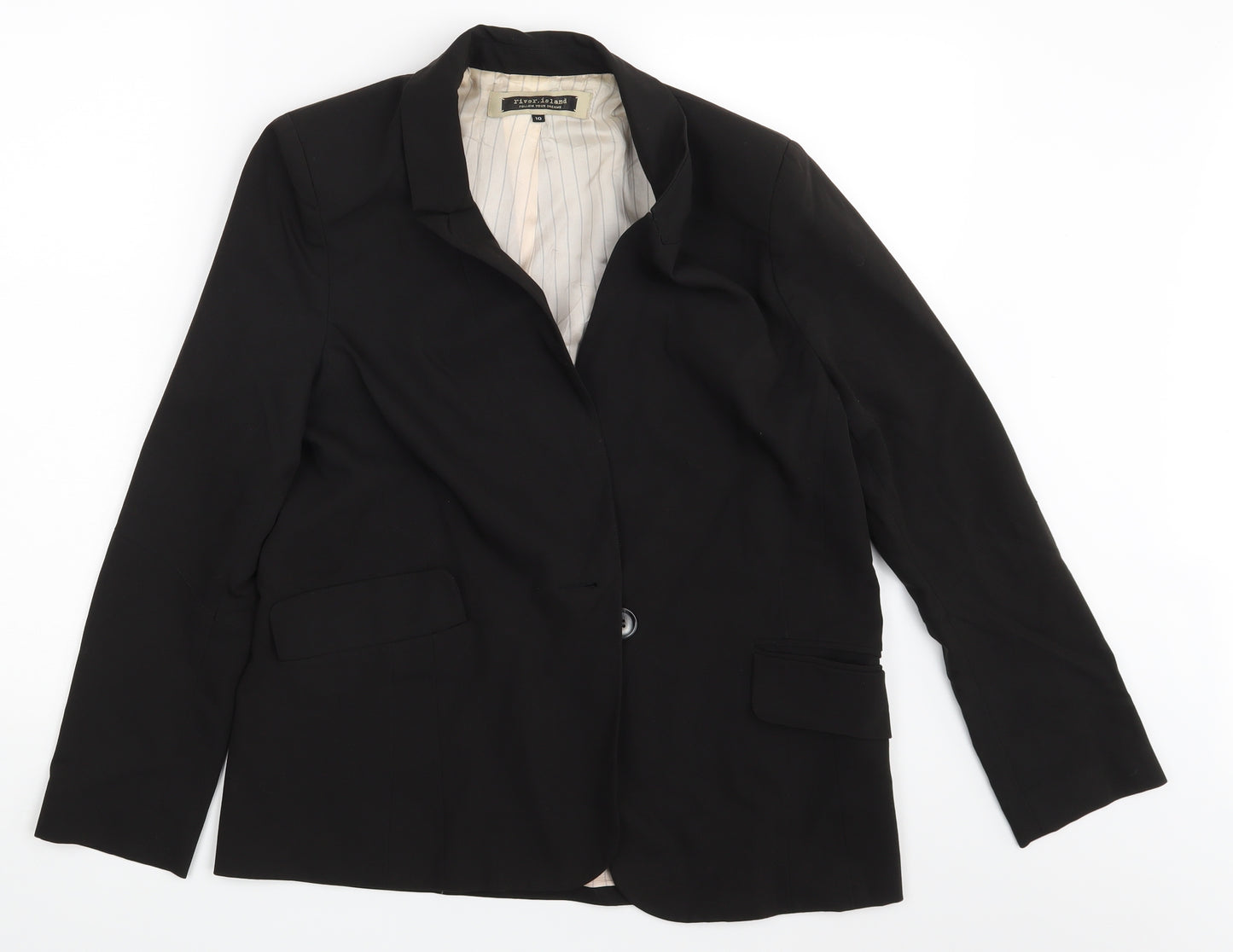 River Island Womens Black   Jacket Blazer Size 10