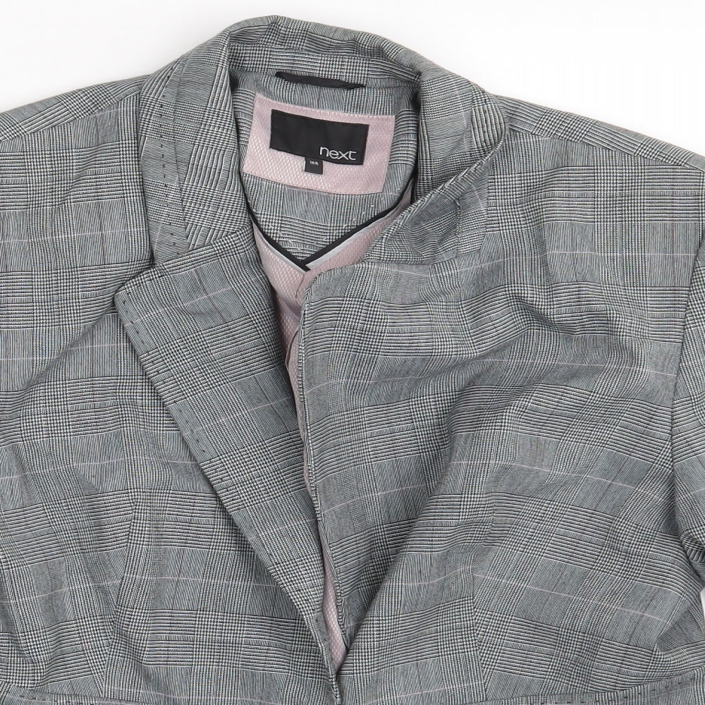 NEXT Womens Green Check  Jacket Blazer Size 16