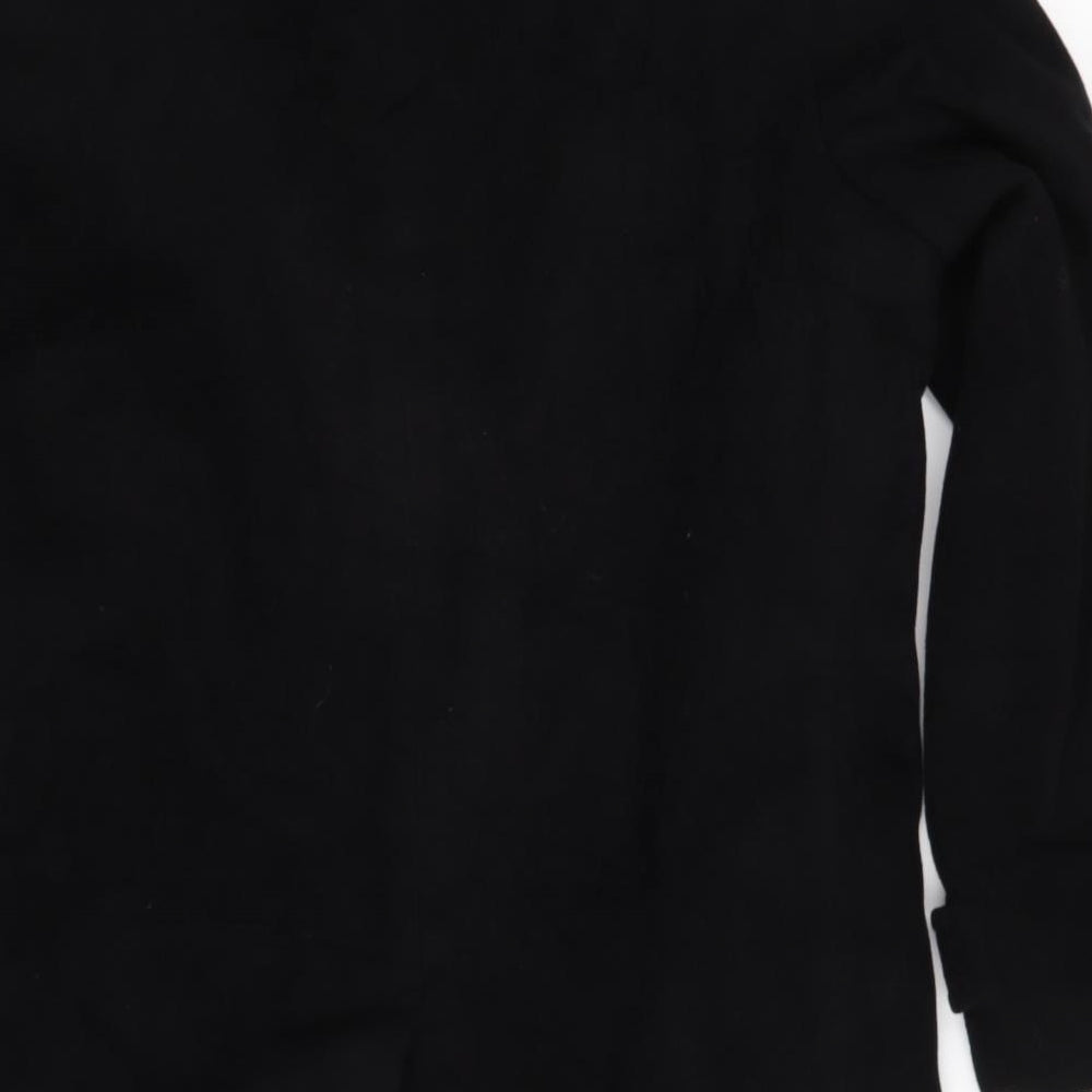 M&S Mens Black   Overcoat Coat Size M