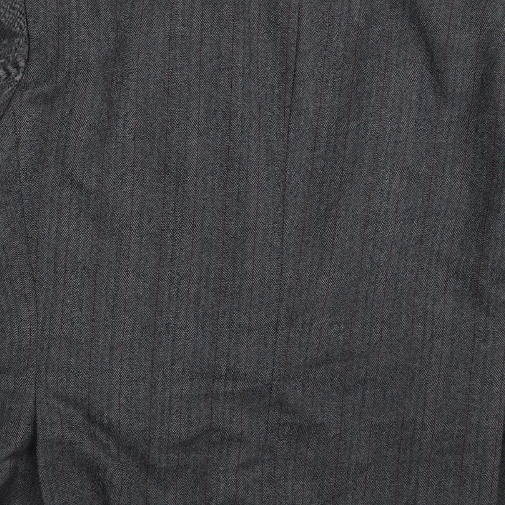 Westbury Mens Grey Check  Jacket Suit Jacket Size S