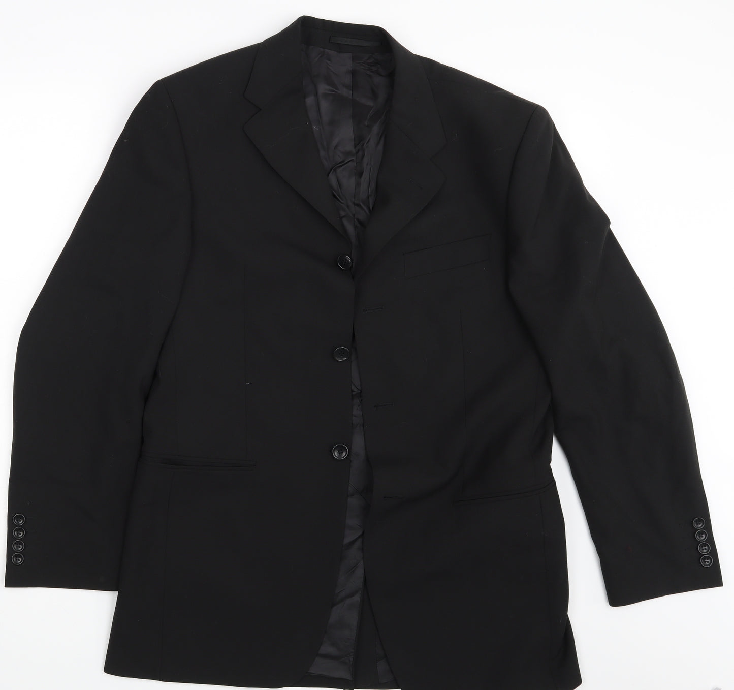 Van Gils  Mens Black   Jacket Suit Jacket Size 46