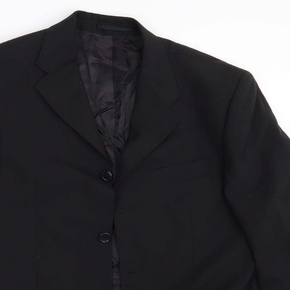 Van Gils  Mens Black   Jacket Suit Jacket Size 46