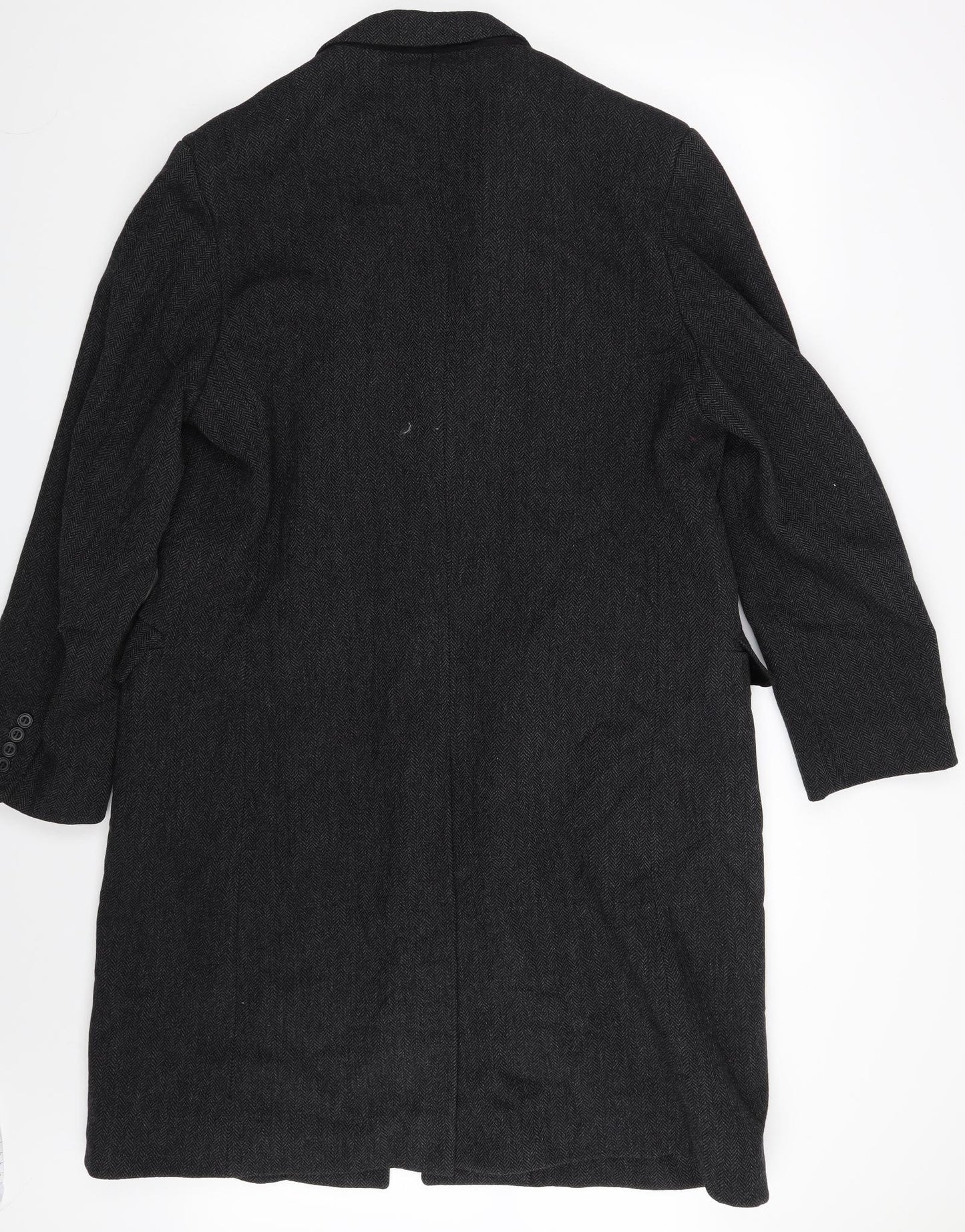 Preworn Womens Grey   Overcoat Coat One Size