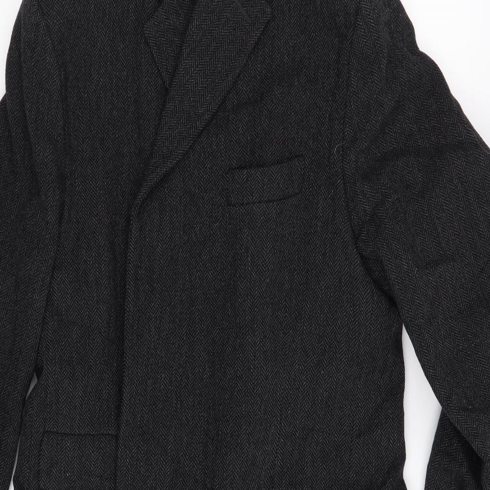 Preworn Womens Grey   Overcoat Coat One Size