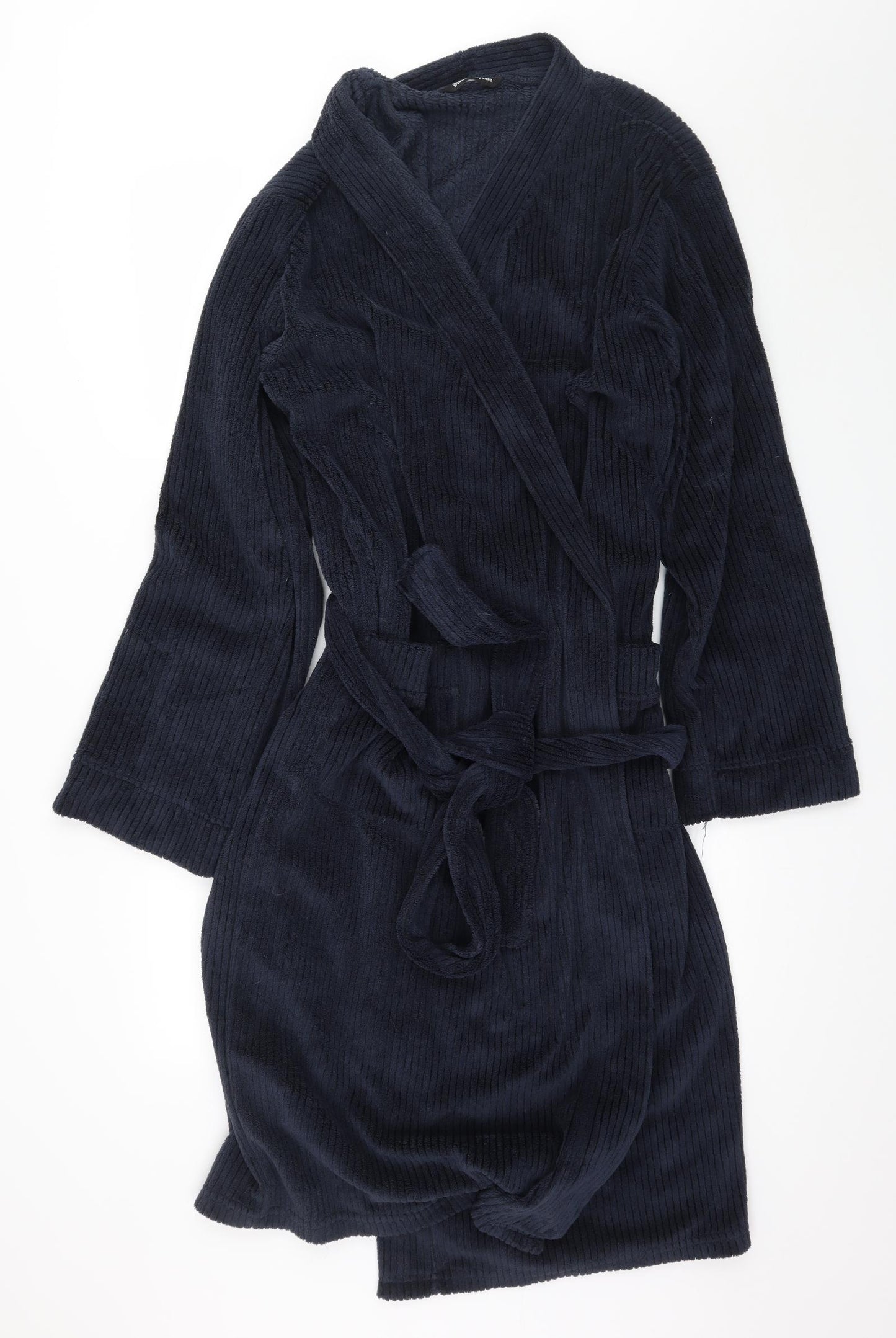 Marks and Spencer Mens Blue  Microfibre  Robe Size L