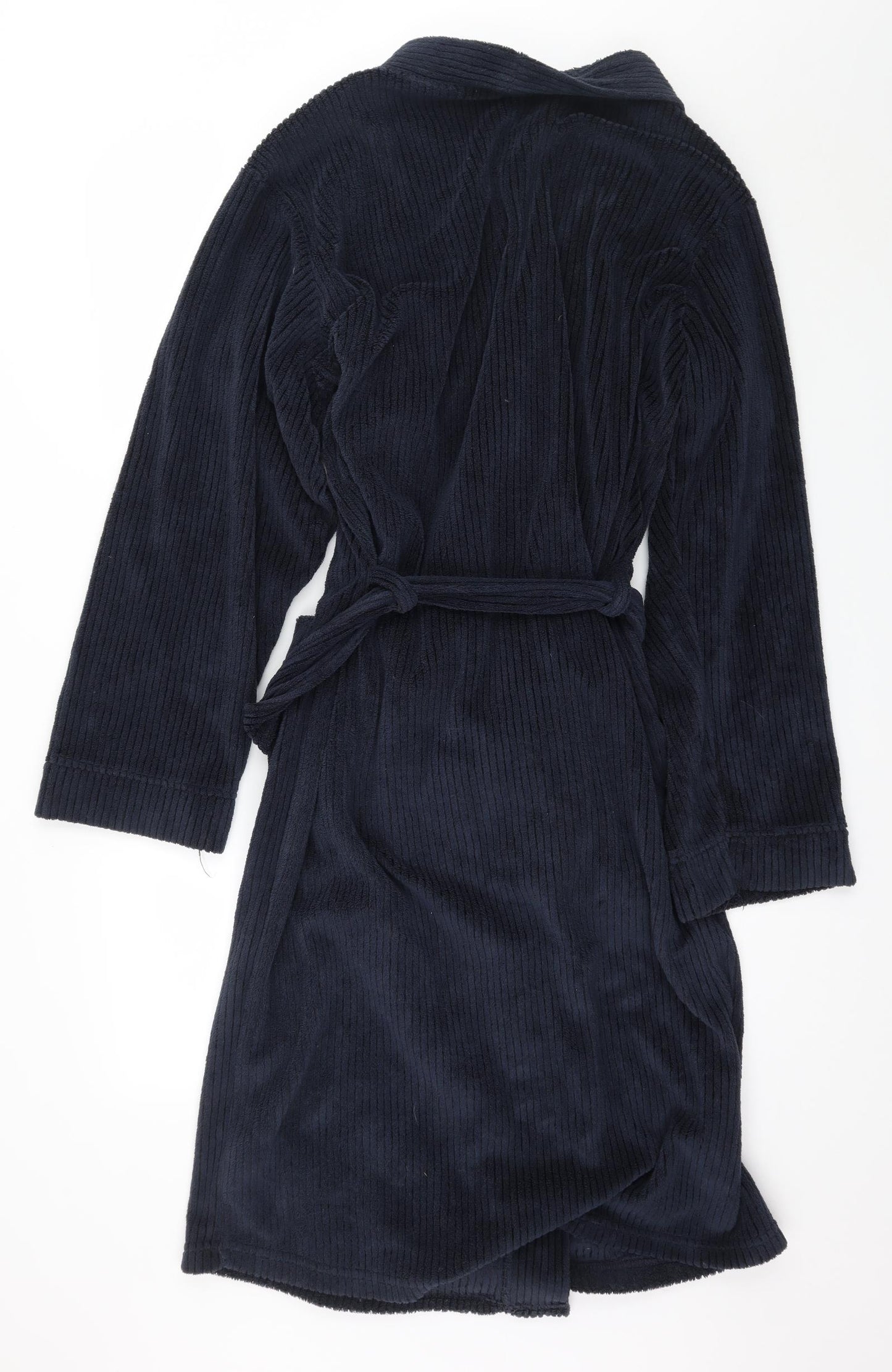 Marks and Spencer Mens Blue  Microfibre  Robe Size L