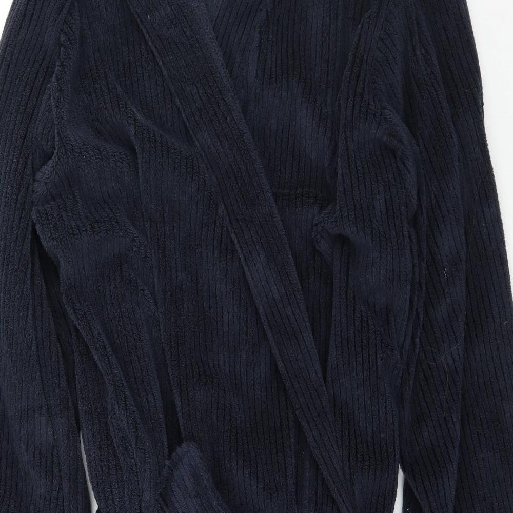 Marks and Spencer Mens Blue  Microfibre  Robe Size L